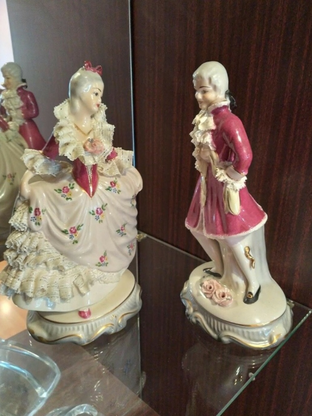 Pair of Porcelain Figurines Chantilly France 19 Century